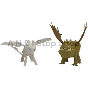 Dreamworks How to Train Your Dragon Meatlug & Light Fury 3.5" Figures - 2019